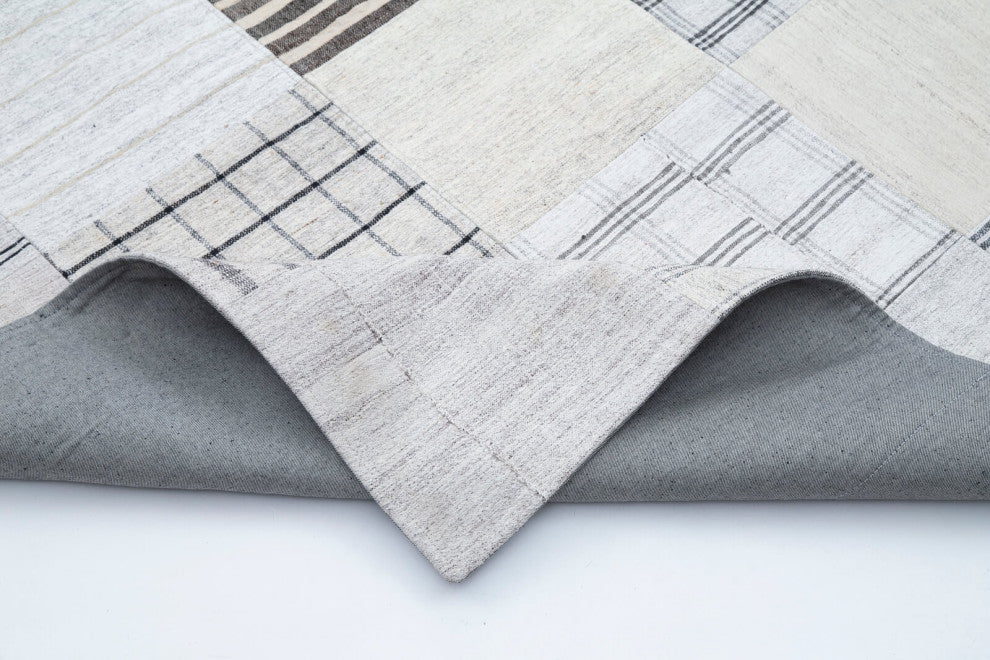 Rug N Carpet - Handmade Turkish 8' 2'' x 11' 5'' Rustic Patchwork Kilim Rug