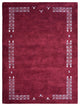 HAND KNOTTED LOOM SILK ECO-FRIENDLY AREA RUGS -8'x10',Rectangle,Red,Contemporary