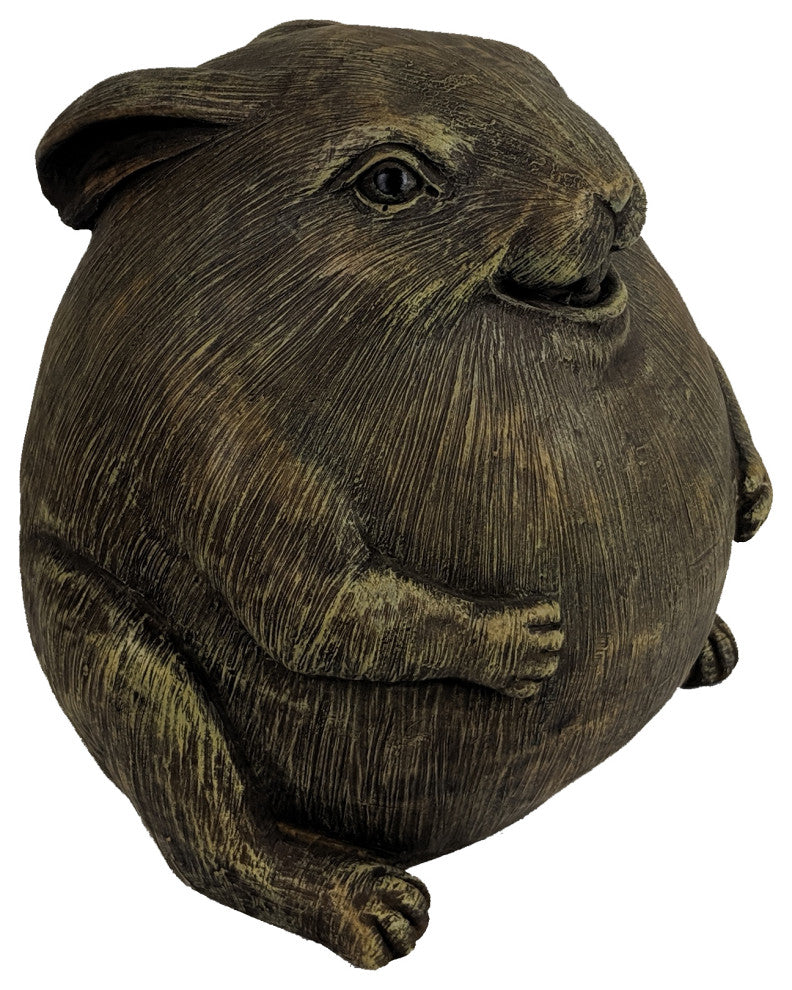 8" Polyresin Chubby Rabbit