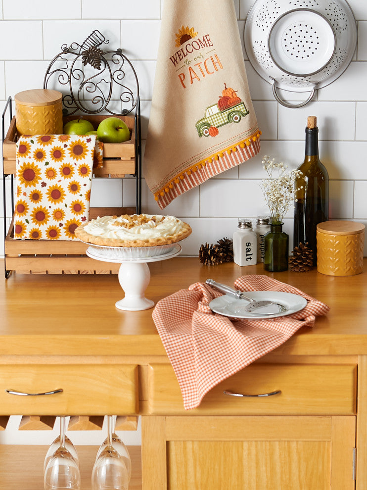 Assorted Pumpkin Patch Truck Dishtowel (Set of 3)