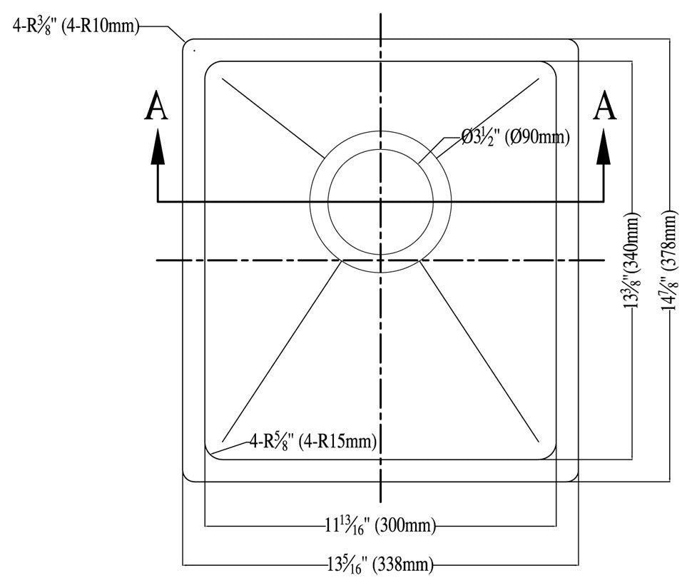Dawn Undermount Single Bowl Bar Sink