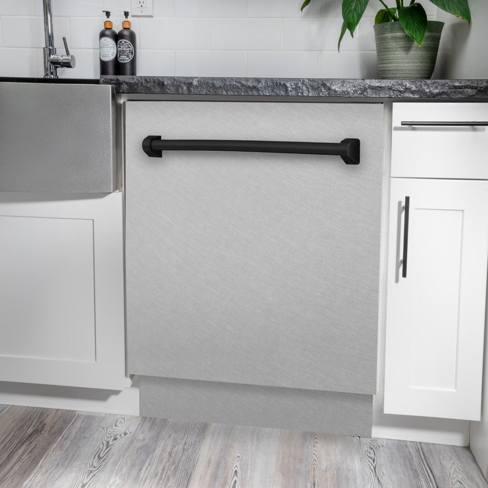 ZLINE 24" Tall Tub Dishwasher, DuraSnow Stainless Steel DWVZ-SN-24-MB