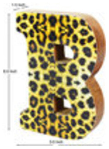 Handmade Eco-Friendly Wall Decor Alphabet Letter Block, 1.4x7.8x6