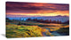 "Green Land Under Overcast Sky" Landscape Canvas Photo Print, 32"x16"