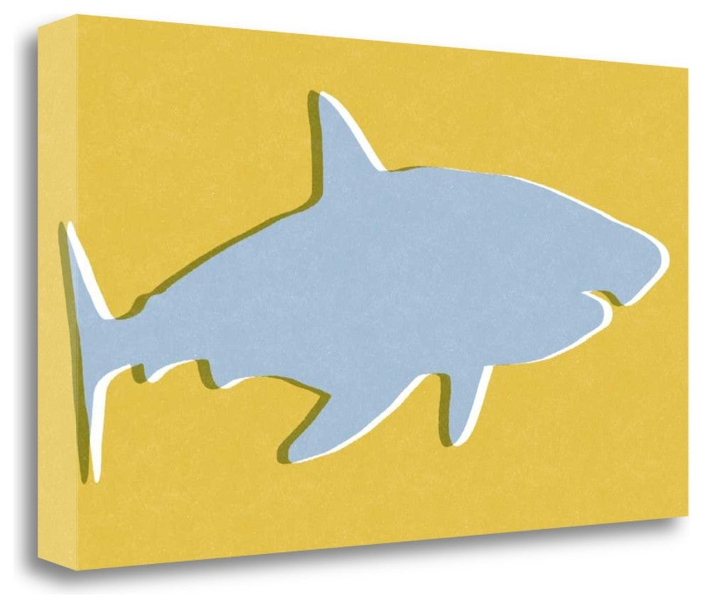 "Shark III" By Linda Woods, Giclee Print on Gallery Wrap Canvas, Ready to Hang