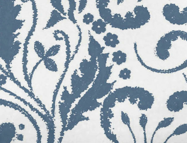 Aurora, Floral Print Bath Towel, Blue