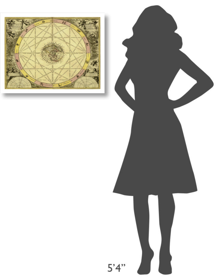"Maps of the Heavens: Typhus Aspec" Paper Print by Andreas Cellarius, 26"x20"