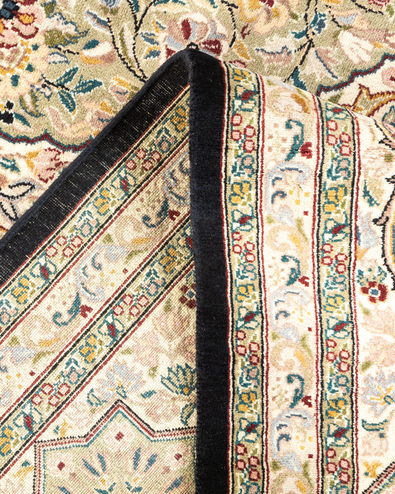 Ngwesaung One-of-a-Kind Hand-Knotted Area Rug Black, 8'2"x10'6"
