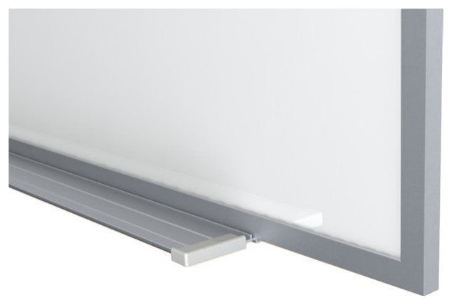 Ghent's Vinyl 4' x 8' Bulletin Board with Aluminum Frame in Navy