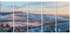 "View From Mount Strizhament" Landscape Print Wall Artwork, 5 Panels, 60"x28"