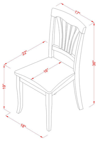 Dlav3-Bch-Lc 3 Pc Kitchen Table Set -Dining Table And 2 Kitchen Chairs
