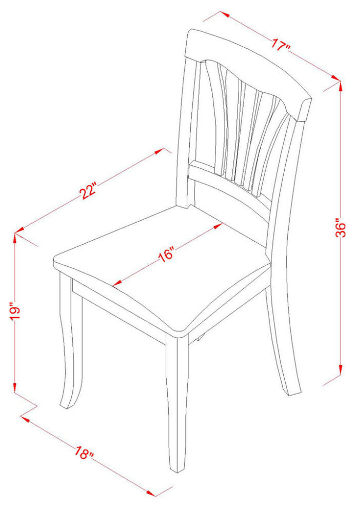 Dlav3-Bch-Lc 3 Pc Kitchen Table Set -Dining Table And 2 Kitchen Chairs