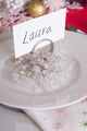 Silver Beaded Burst Napkin Ring Set/6