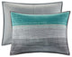 Madison Park Essentials Saben 8 Piece Quilt Set With Cotton Bed Sheets, Aqua