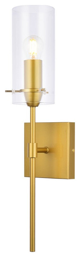 Ezra 1-Light Brass Wall Sconce