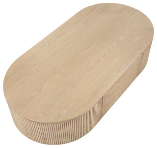 Moana Wood Storage Coffee Table, Natural, 64" W X 32" D