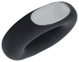 Ceramic 5" Donut Vase, Black