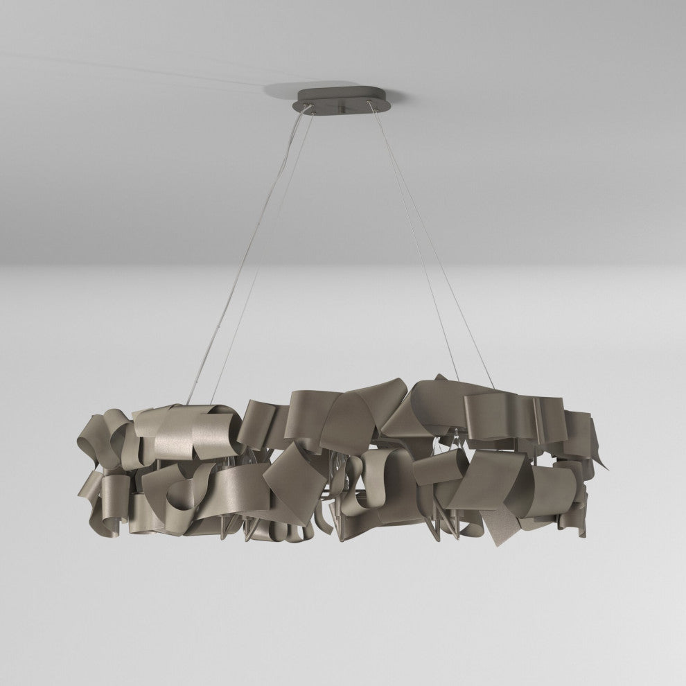 Fredrick Ramond Delfina Large Six Light Linear, Metallic Matte Bronze