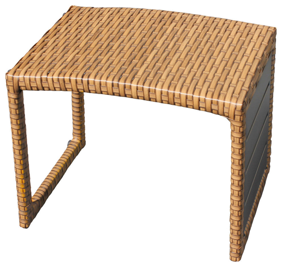 Laguna Chaise Set of 2 Outdoor Wicker Patio Furniture With Side Table