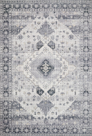 Loloi II Skye Area Rug, Silver/Gray, 6'0"x6'0" Round