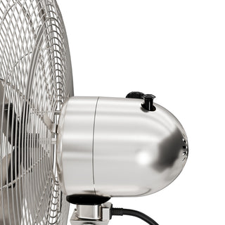 Hunter Classic Brushed Nickel 4-Blade Oscillating 3-speed Standing Fan