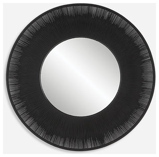 Sailor's Knot Round Mirror, Black