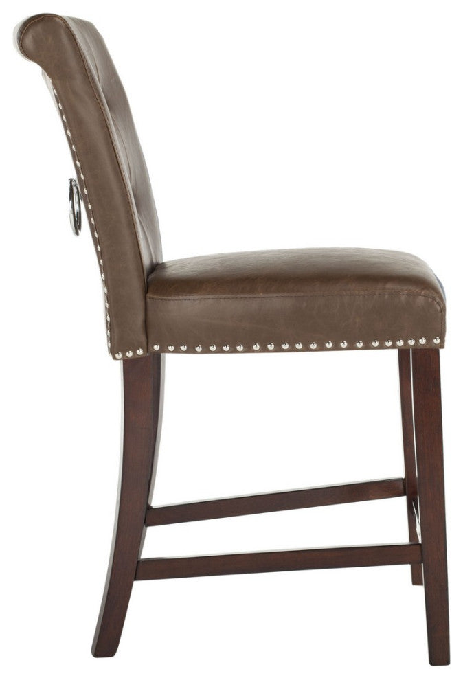 Safavieh Taylor Counter Stool, Brown/Espresso