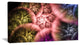Biblical Sky with Multi Color Clouds, Oversized Abstract Canvas Art Print, 60x28