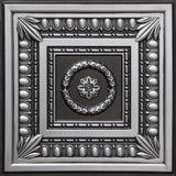 Antique Silver 3D Ceiling Panels, 2'x2', 100 Sq Ft, Pack of 25