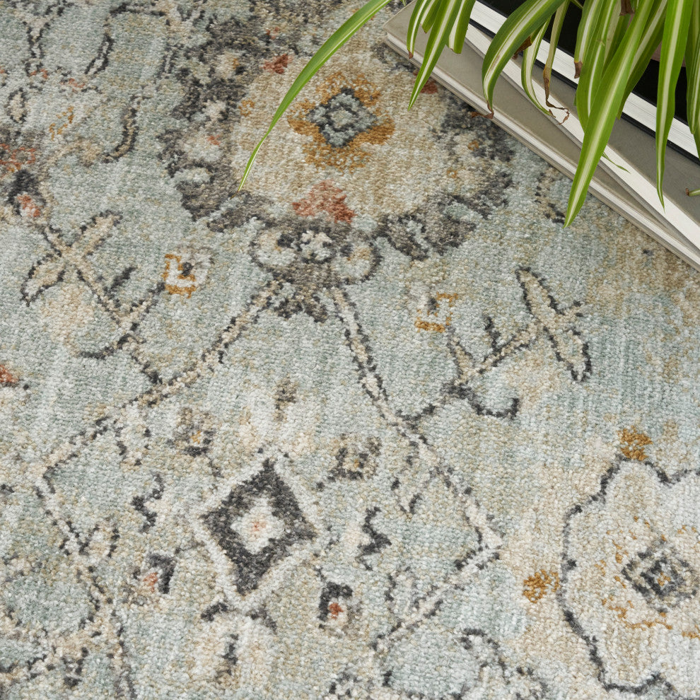 Nourison Oushak Home 6' x 9' Mint Vintage Indoor Rug
