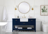 Home Living 22" Farmhouse Blue-Light Bathroom Vanity