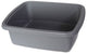 Plastic Dish Pan Basin, Gray