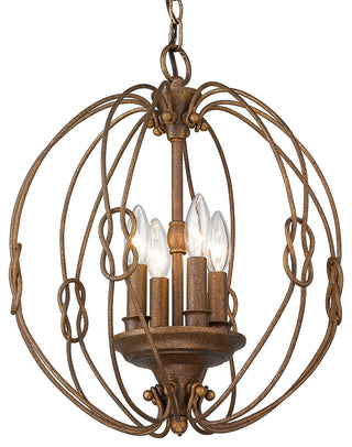 Golden Lighting 1157-M1L Payton 7"W Mini Pendant - Brushed Champagne Bronze