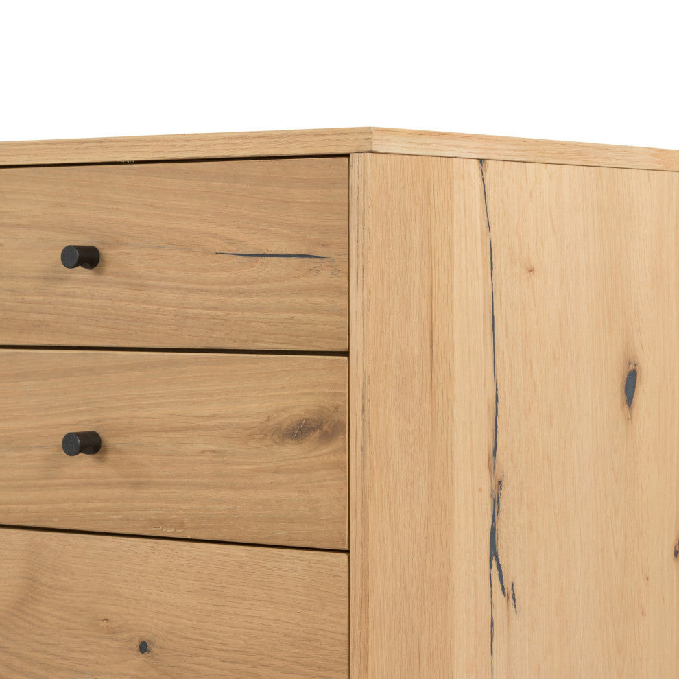 Eaton Executive Desk Light Oak Resin, Dark Gunmetal