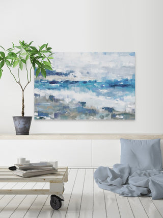 "Thumping the Shore" Painting Print on Wrapped Canvas, 36"x24"