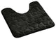 Bath Rug Memory Foam Mat 3D Pebble, Black, Contour Rug 20"x20"