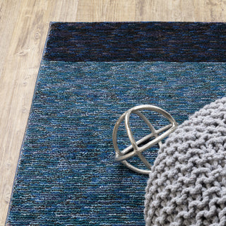 Sadie Angles Power-Loomed Area Rug, Blue/Purple, 2'3"x8'