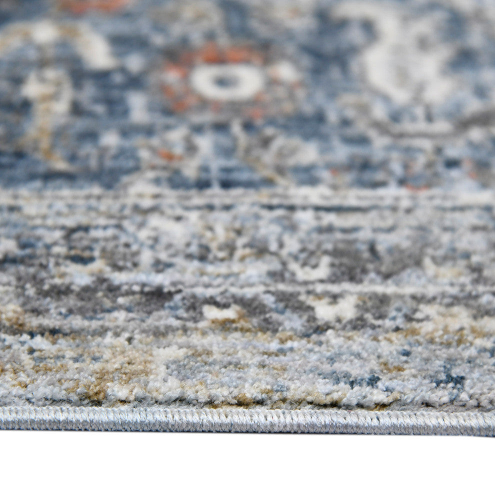 Vermont Glidel Area Rug, Ivory, 5'3" x 7'6", Bordered