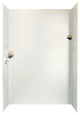 Swan 36x62x96 Solid Surface Shower Wall Surround, Bisque
