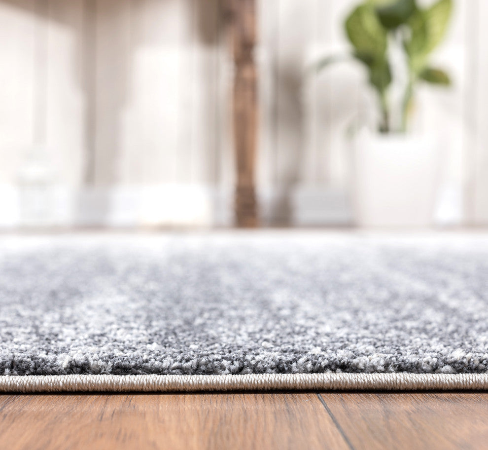 Abani Quartz QRZ120A Grey Beige Ombre Abstract Contemporary Area Rug