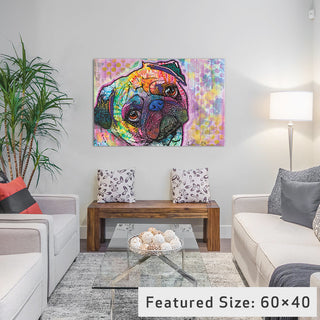 "Pug Love" by Dean Russo, 18x12x1.5