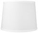12x14x10 White Linen Drum Lampshade