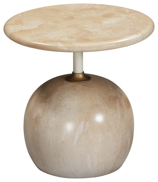 Mire Rose Faux Marble Side Table