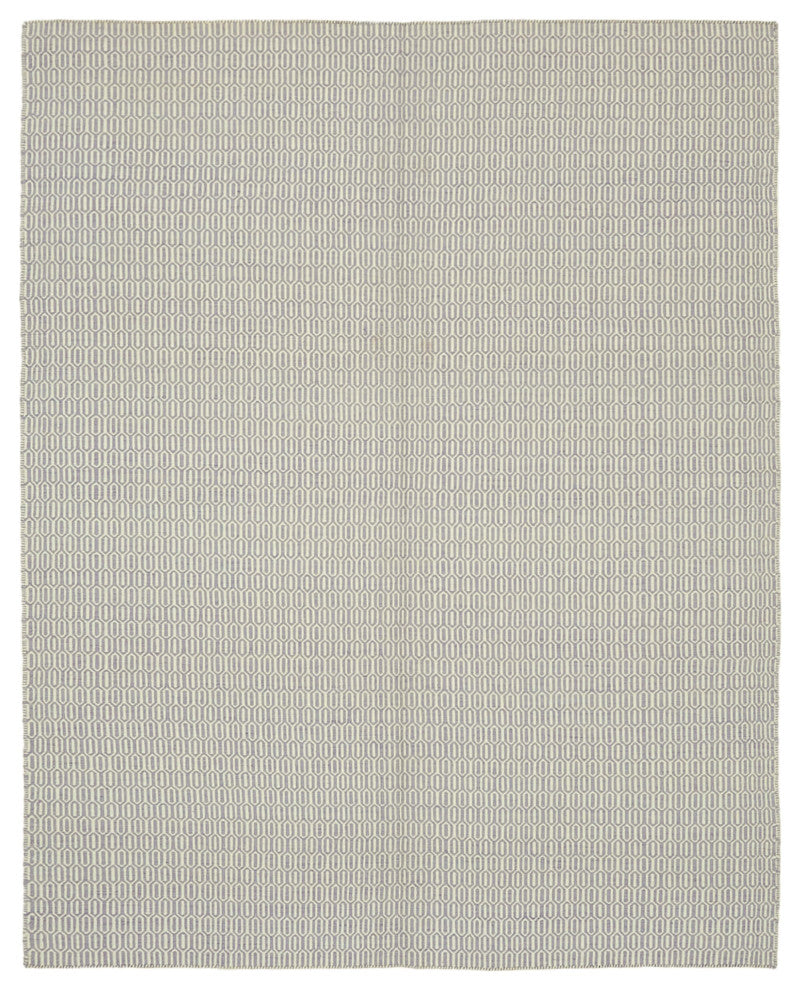 Rug N Carpet - Handmade Modern Design 8' 1'' x 10' 0'' Wool Unique Kilim Rug