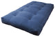 Blazing Needles Vitality 8" Microsuede Twin Futon Mattress, Indigo