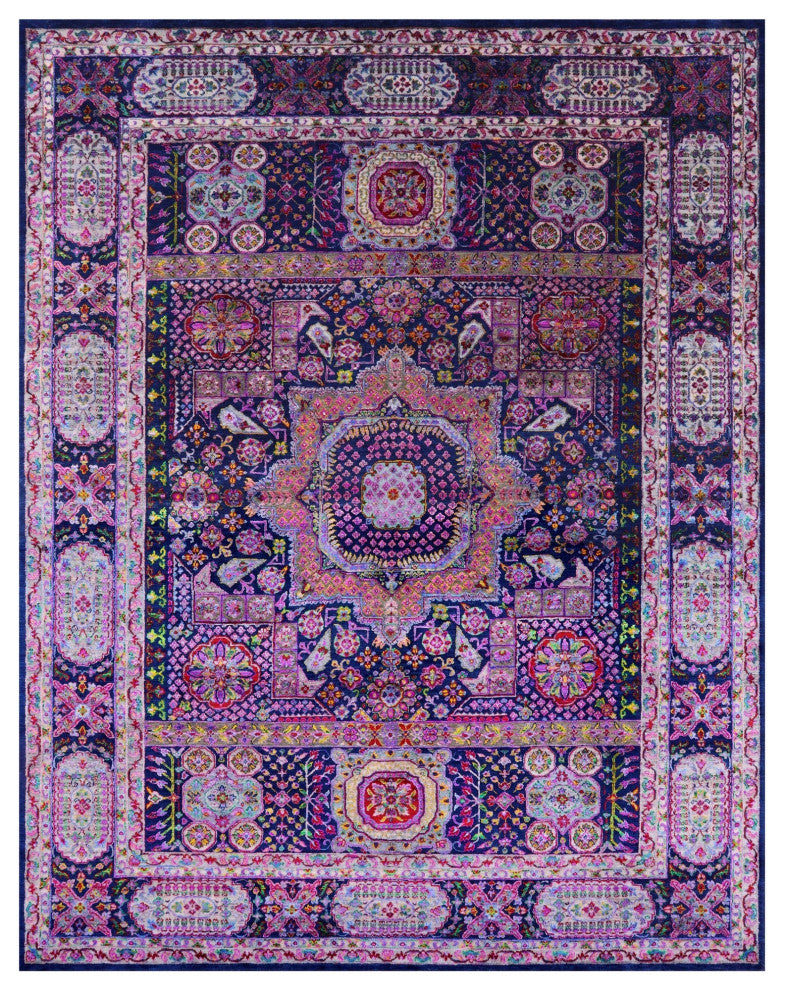 Mamluk Handmade Wool & Silk Rug 8' 9" X 11' 5" - Q13723