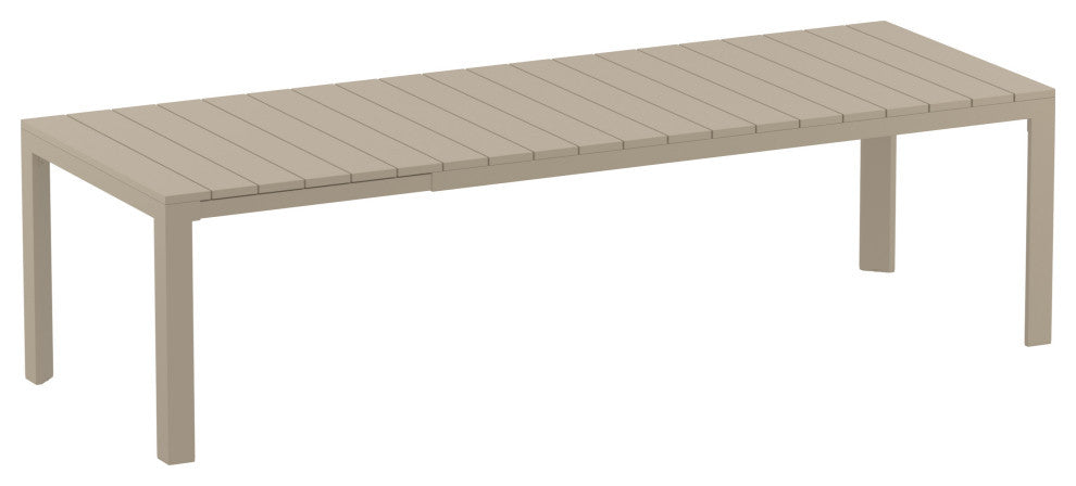 Sky Pro Extendable Dining Set 11 Piece Taupe, DarkGray