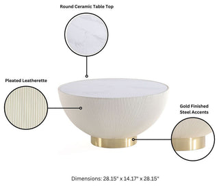 Modern Anderson Coffee Table, End Table & End Table Upholstered