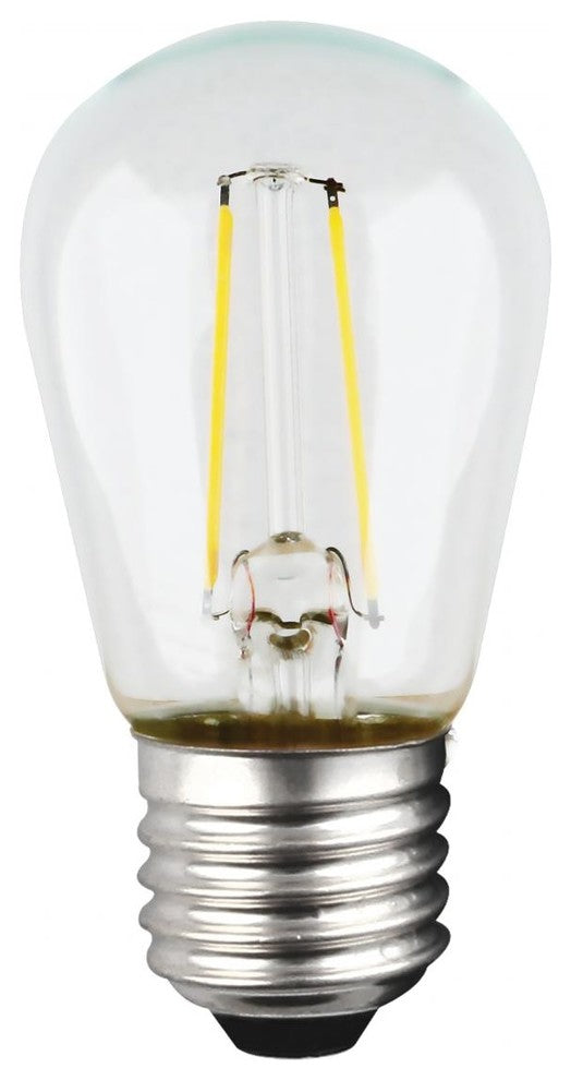 1W LED S14 Clear Medium Base, 2700k, 120V