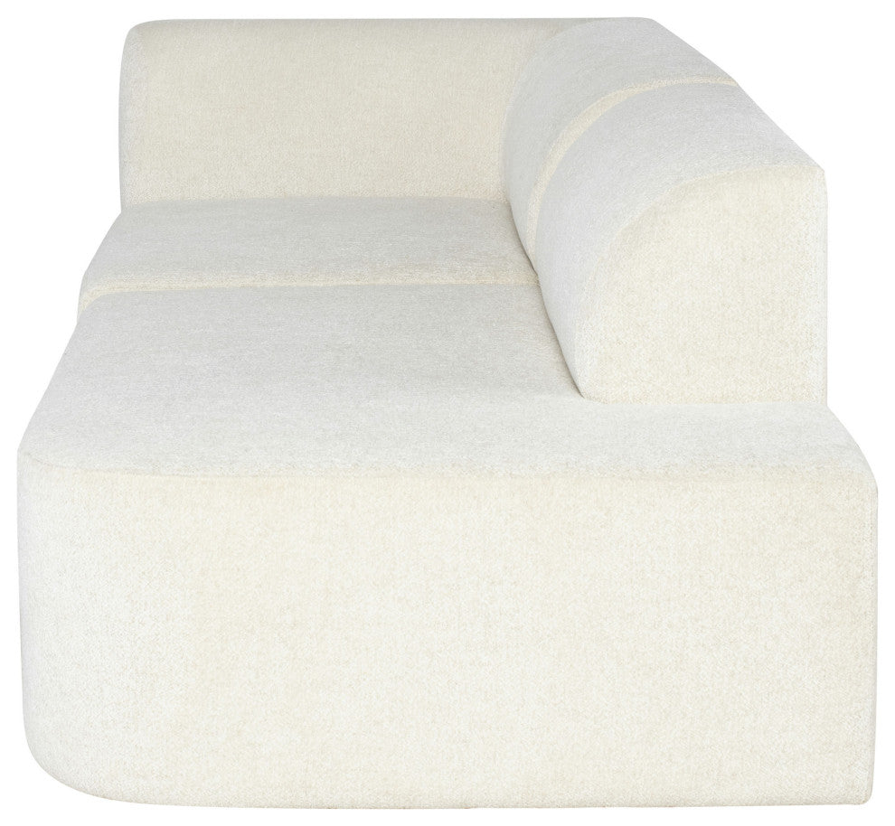 Isla Coconut Fabric Triple Seat Sofa, HGSC775
